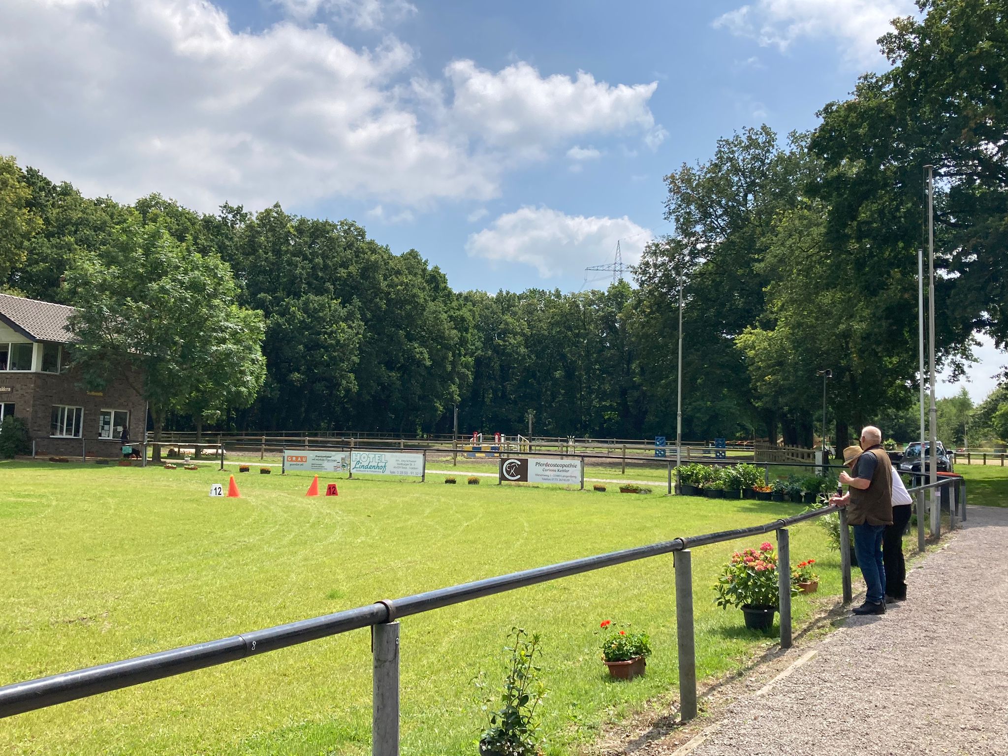 Arbeiten an der Vereinsanlage