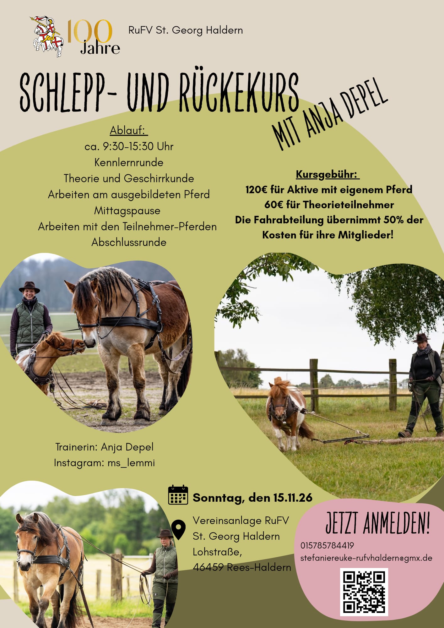 Schlepp- und Rückekurs mit Anja Depel