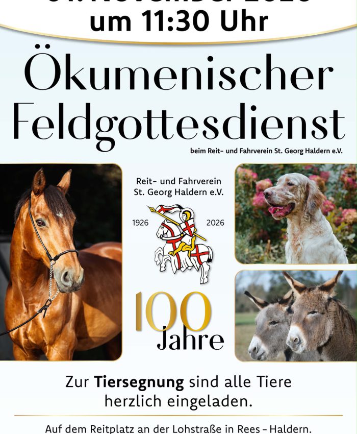 Einladung Ökumenischer Feldgottesdienst am 01.11.2026